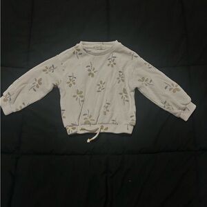 "Adorable whiteish cream-colored girls' 2T sweatshirt